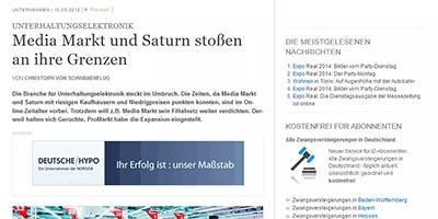 Media Markt und Saturn stossen an ihre Grenzen